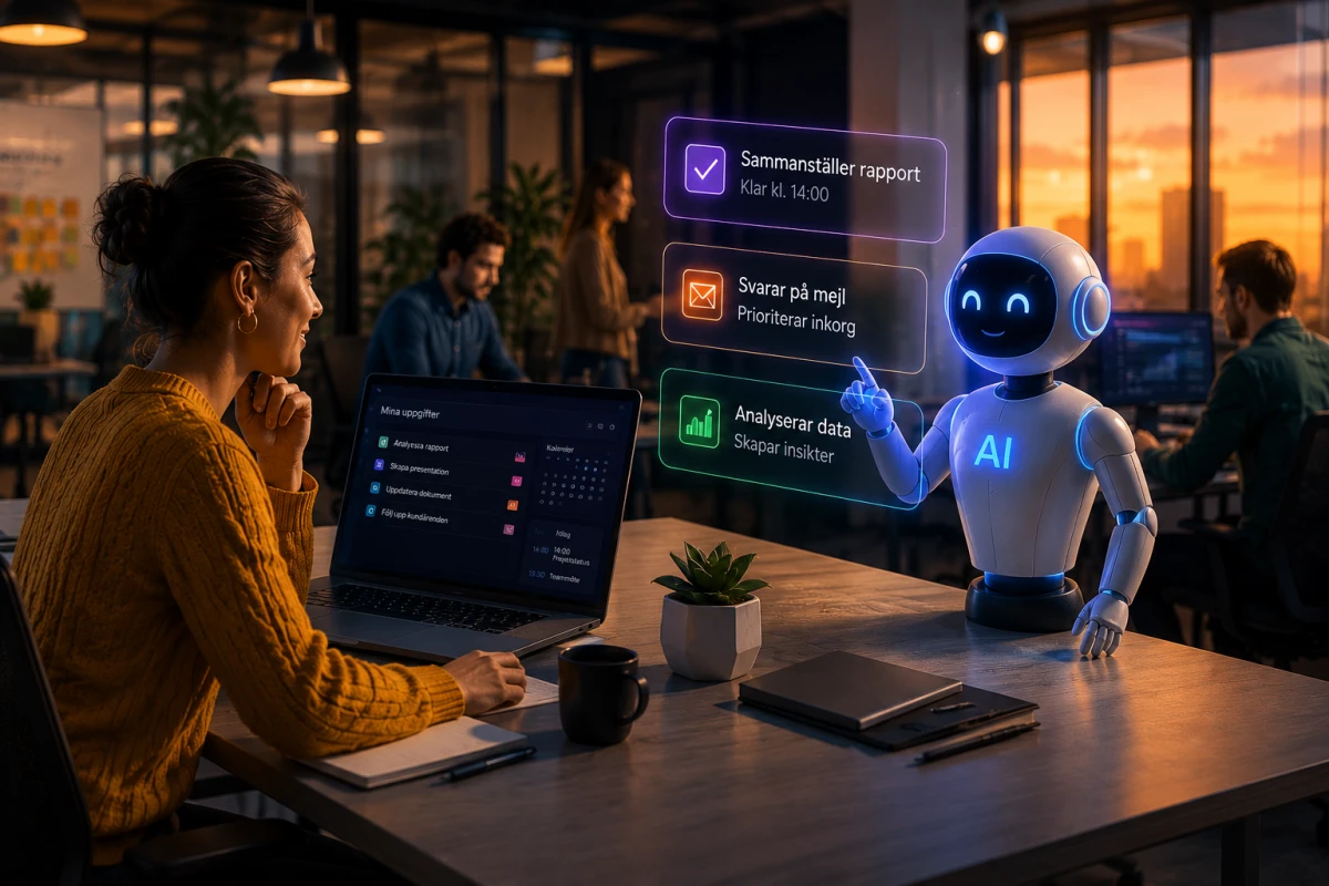 AI-agenter förändrar arbetslivet – från assistenter till kollegor