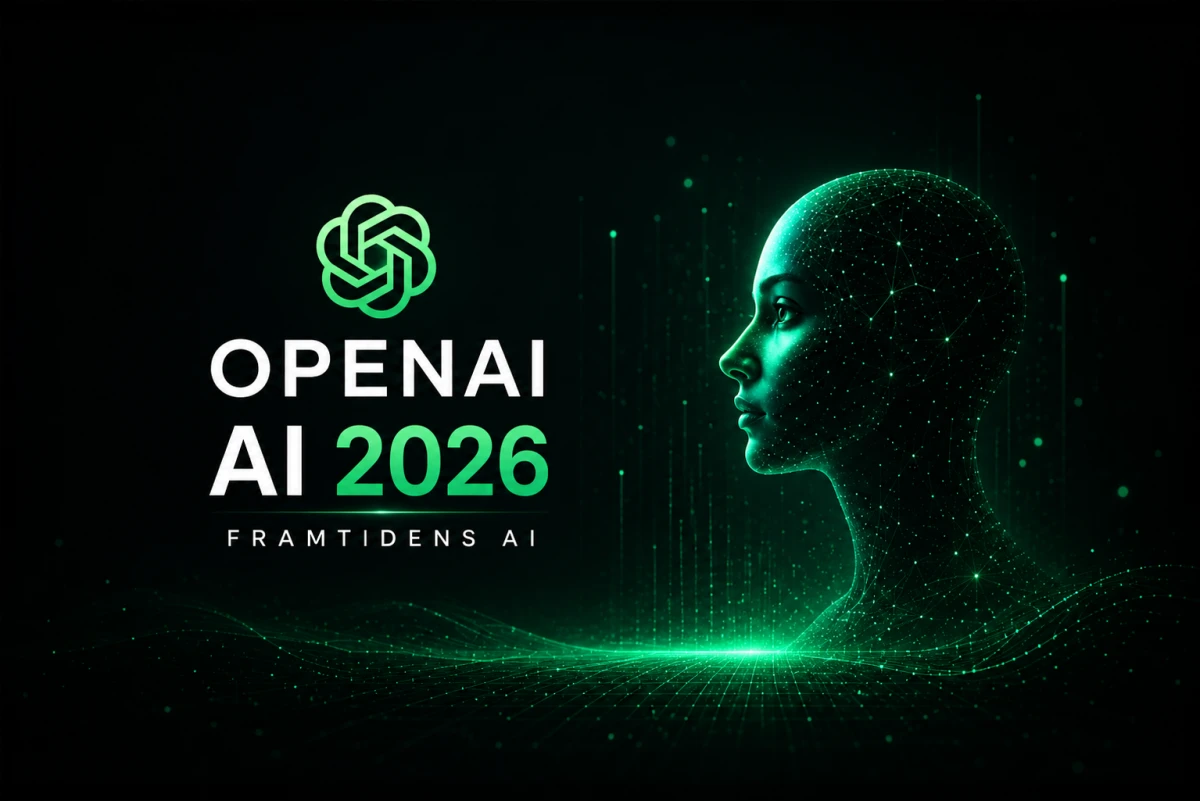 OpenAI AI 2026 visar framtidens artificiella intelligens, ChatGPT och digitala assistenter.