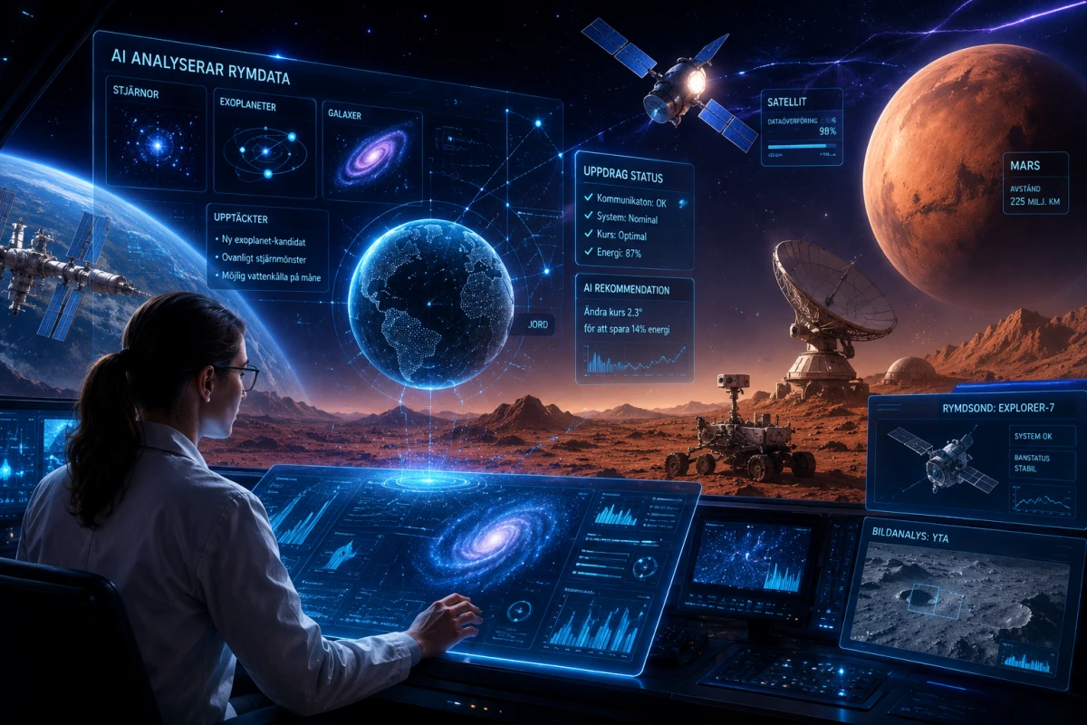 Forskare använder AI och holografiska rymddata för att analysera Mars, satelliter och framtida rymduppdrag.