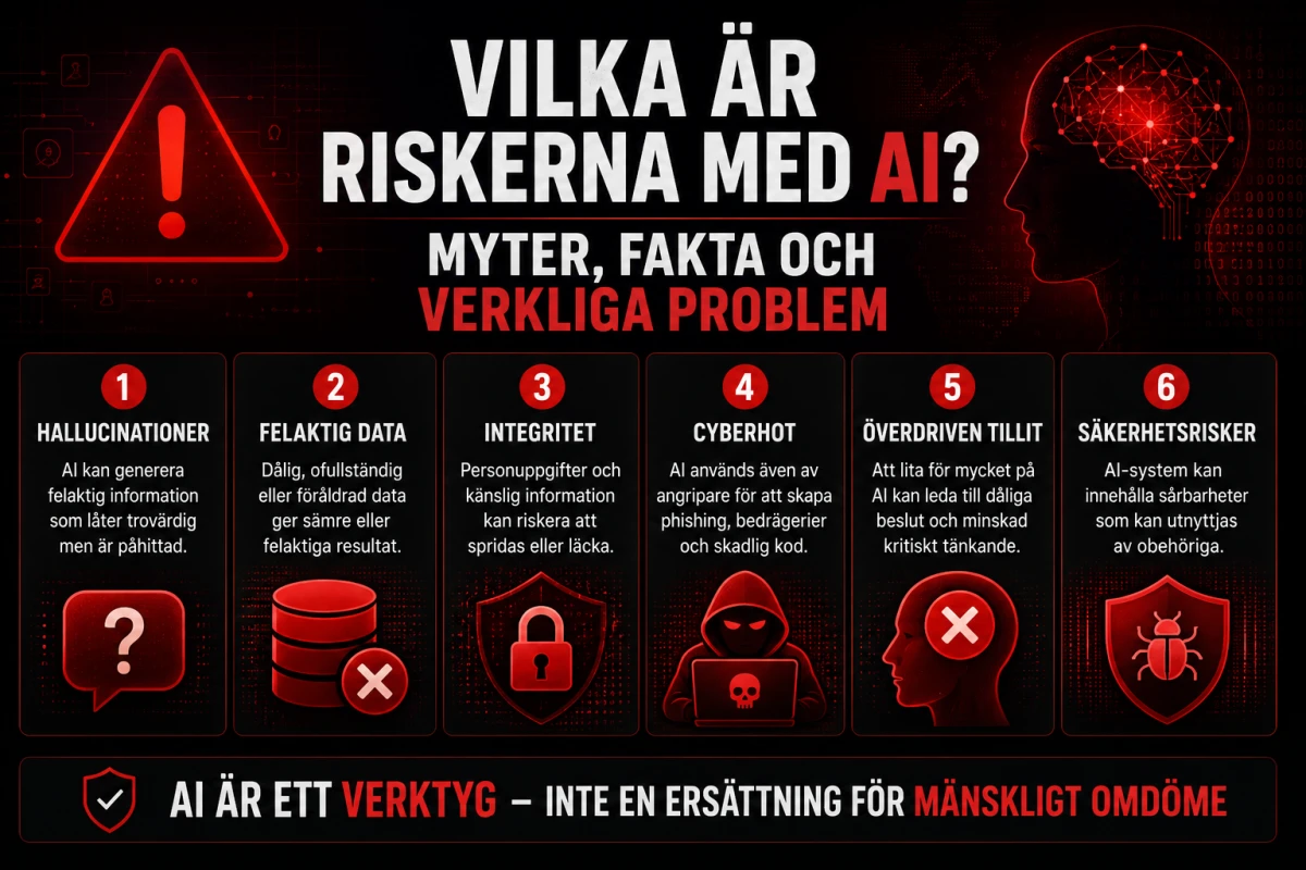 Vilka är riskerna med AI? Myter, fakta och verkliga problem