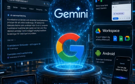 Google AI och Gemini visar hur artificiell intelligens förändrar framtidens internet och sökningar.