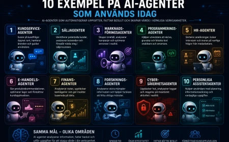 10 exempel på AI-agenter som används idag – från kundservice till cybersäkerhet