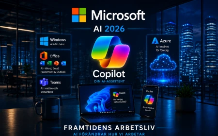 Microsoft AI och Copilot visar hur artificiell intelligens förändrar framtidens arbete och produktivitet.