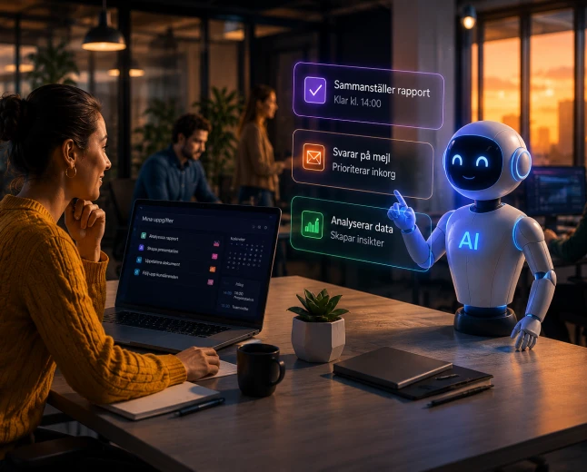 AI-agenter förändrar arbetslivet – från assistenter till kollegor