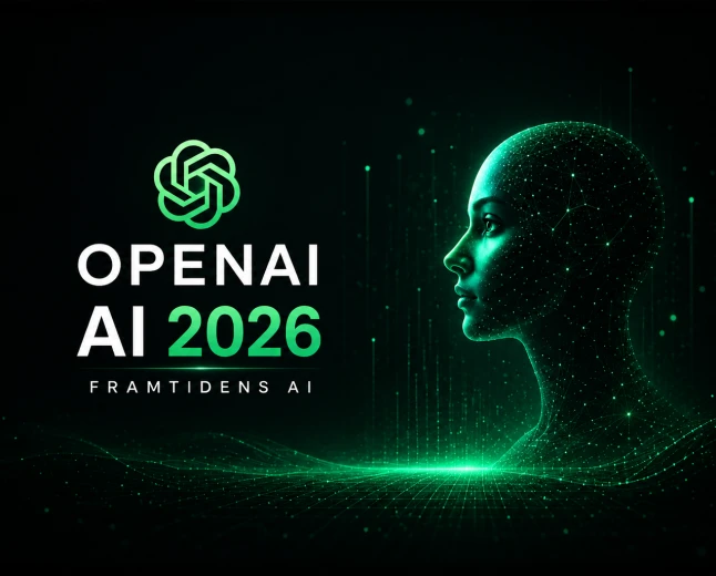OpenAI AI 2026 visar framtidens artificiella intelligens, ChatGPT och digitala assistenter.