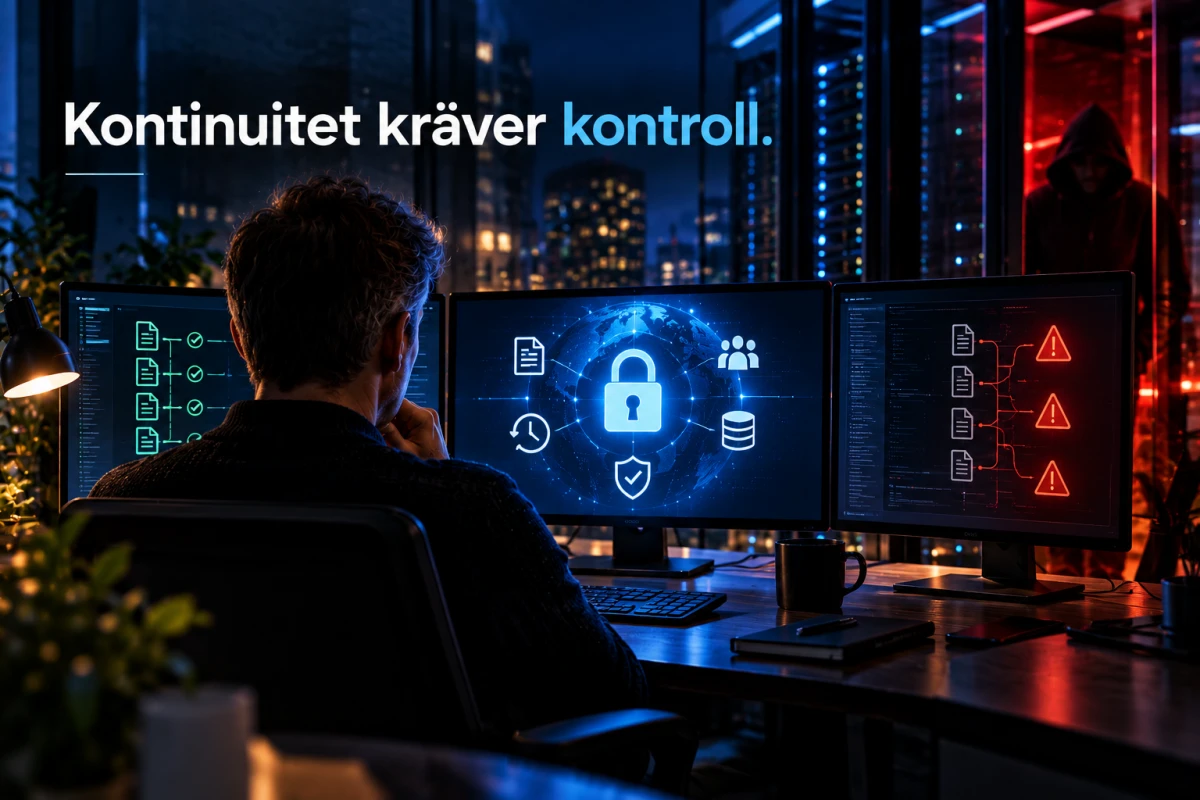 AI-säkerhet med fokus på behörigheter, tillstånd och spårbarhet.