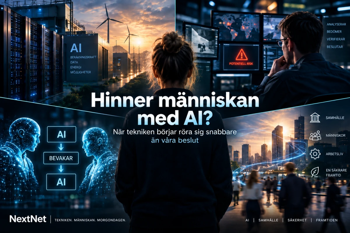 En person betraktar ett konceptuellt nätverk av teknik och samhällsinfrastruktur.