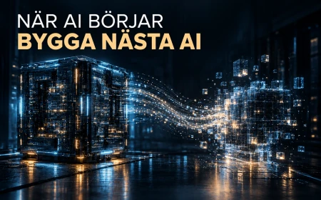 En etablerad AI-struktur formar en andra digital struktur som håller på att byggas upp.