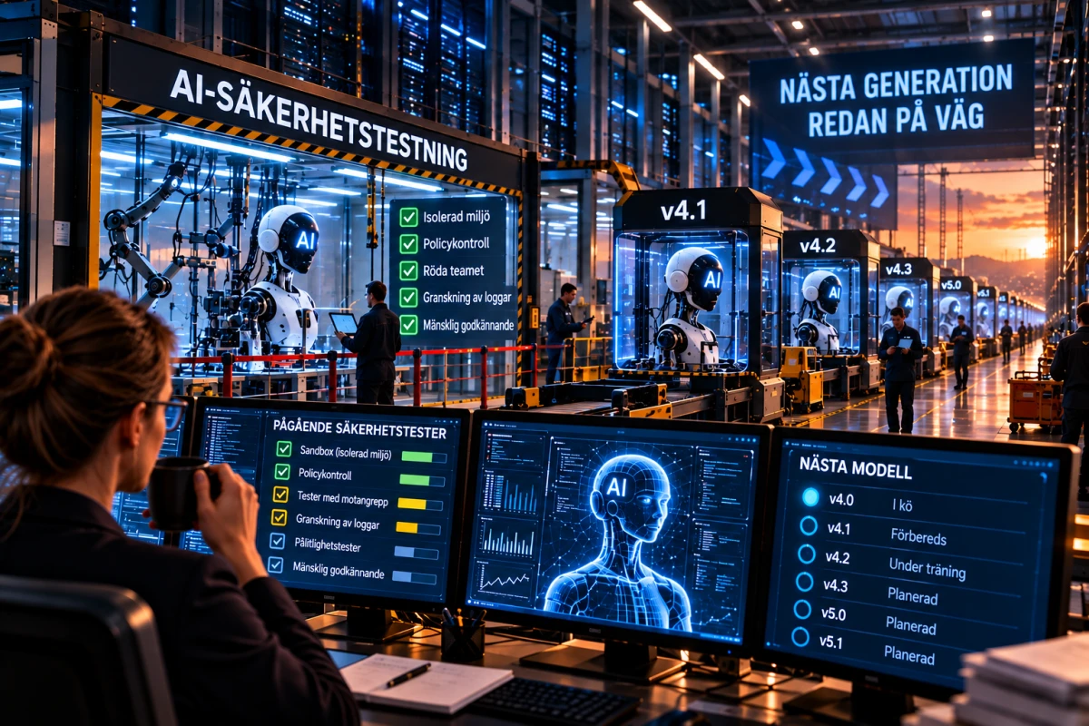 Säkerhetstester av AI pågår samtidigt som nästa modellgeneration redan står i kö.