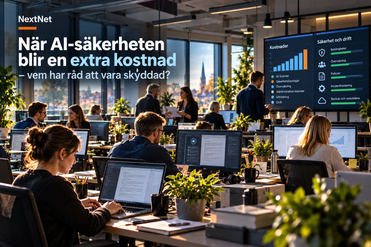 Företagare jämför kostnader och säkerhetsarbete inför användning av AI i verksamheten.